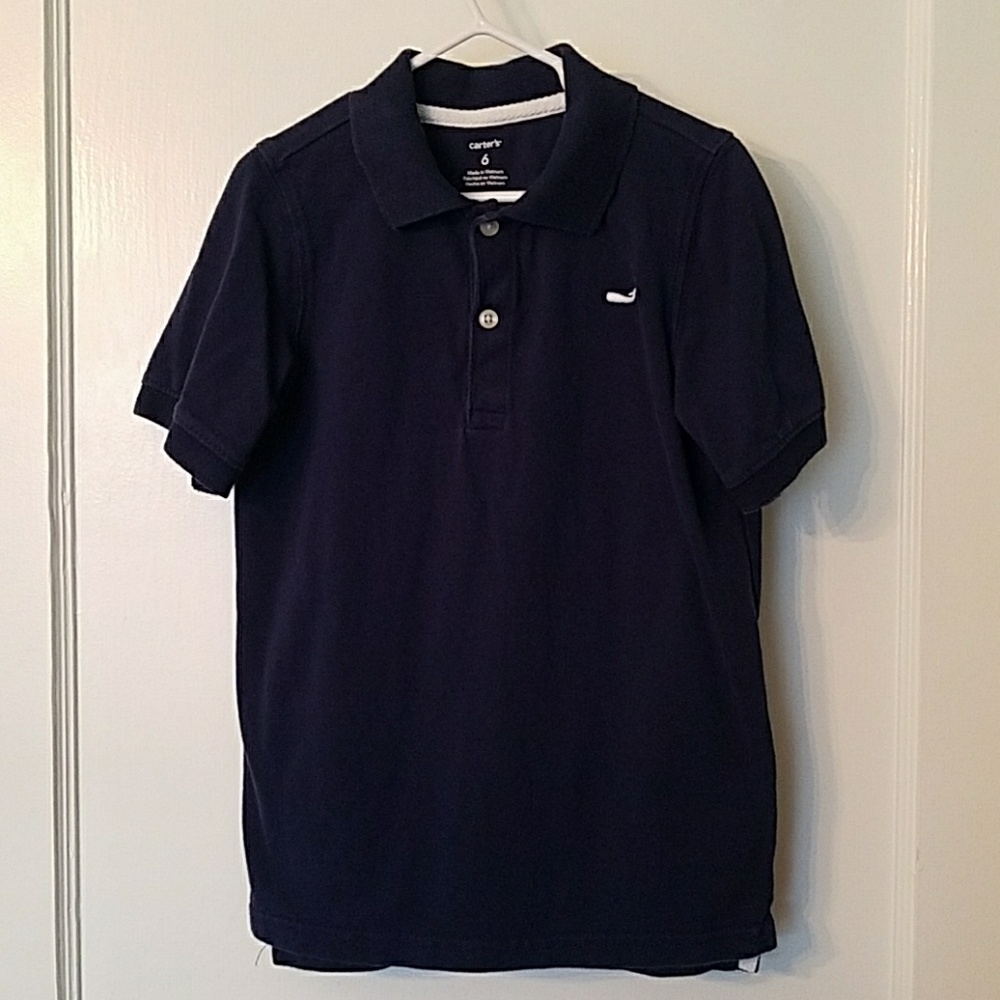Carter's Boy's Navy Blue Short Sleeve Polo Shirt